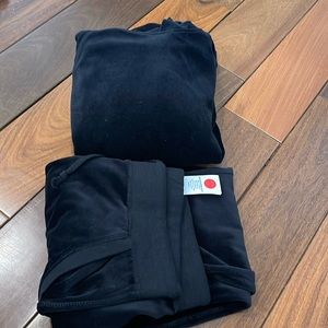 cozy black sweat suit